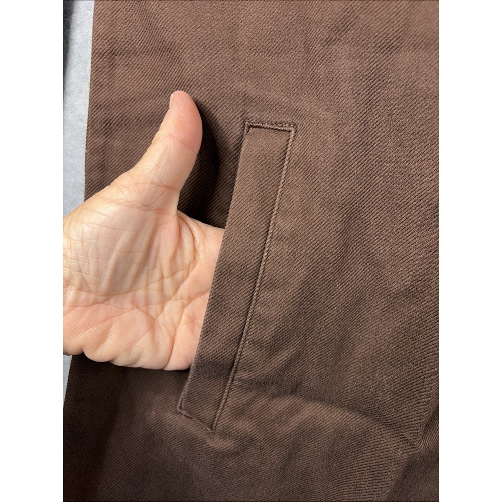 Goodfellow & Co. Vintage Long Sleeve Utility Shirt in Brown - Men's XXL Tall - Picture 5 of 10